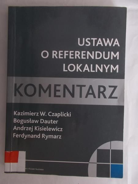 Ustawa o referendum lokalnym: Komentarz