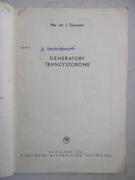 Generatory tranzystorowe. Układy tranzystorowe