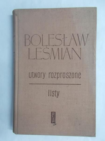 Utwory rozproszone, listy