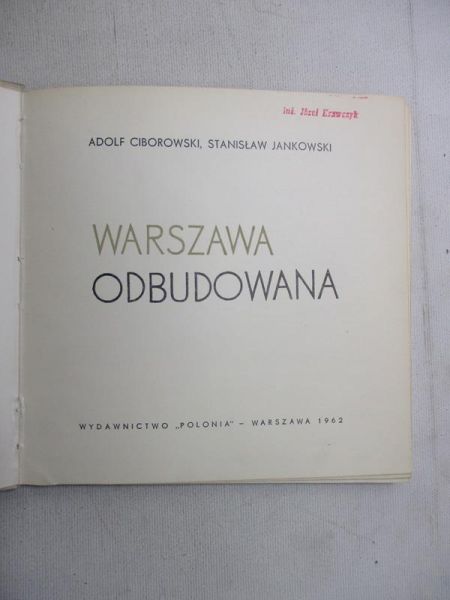 Ciborowski A. - Warszawa odbudowana