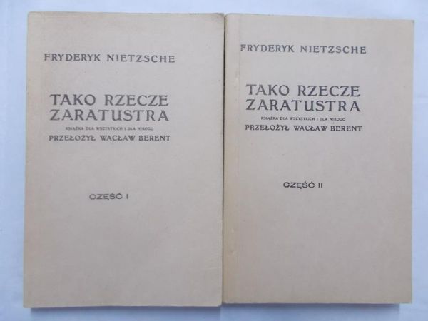 Tako rzecze Zaratustra cz. 1-2