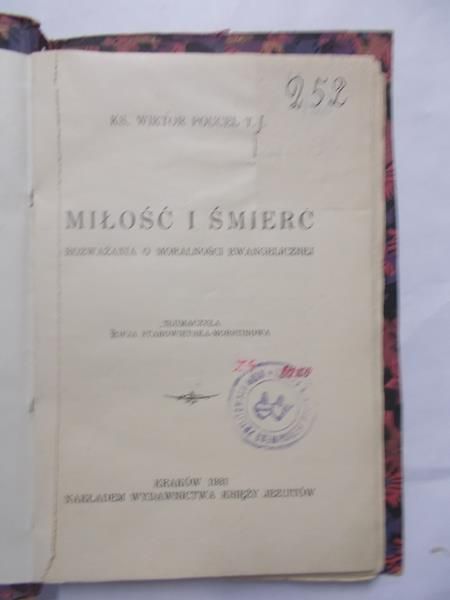 Miłość i śmierć, 1931 r.