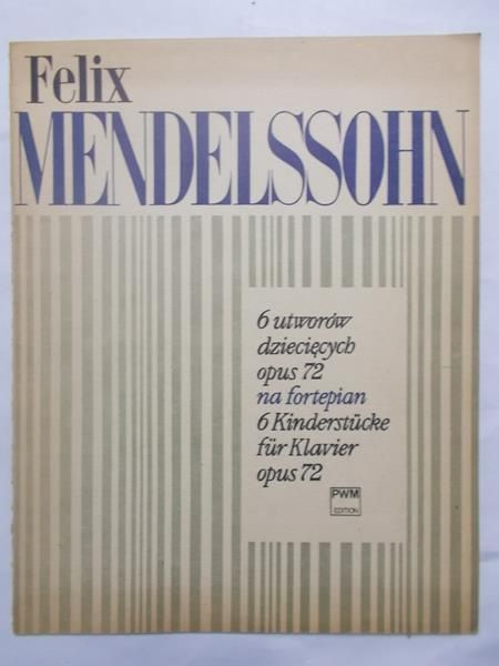 6 utworów dziecięcych, opus 72 na fortepian