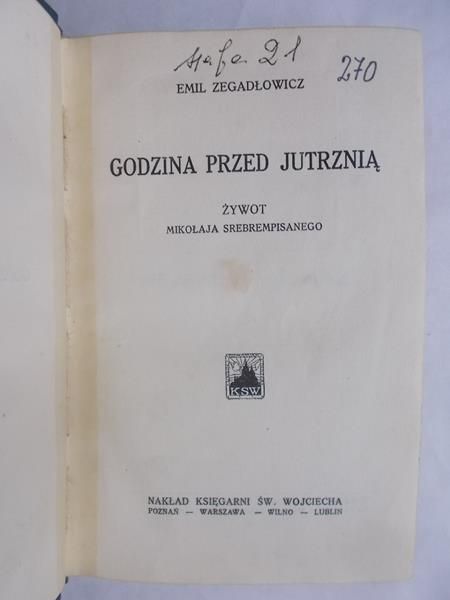 Godzina przed jutrznią, ok. 1928