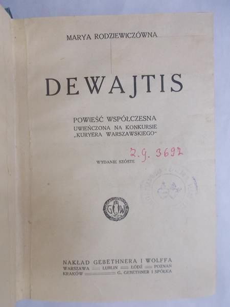 Dewajtis, ok. 1920