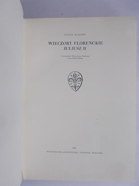 Klaczko Julian - Wieczory florenckie.Juliusz II