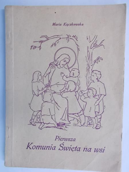 Pierwsza komunia święta na wsi,1947r.