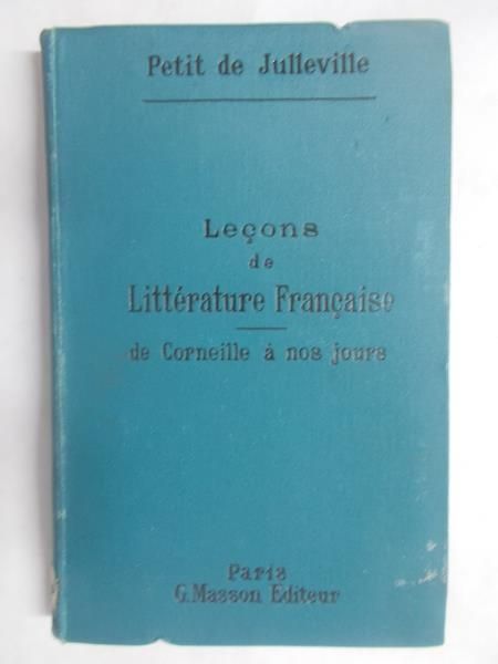 Lecons  Litterature Francaise, 1892 r.