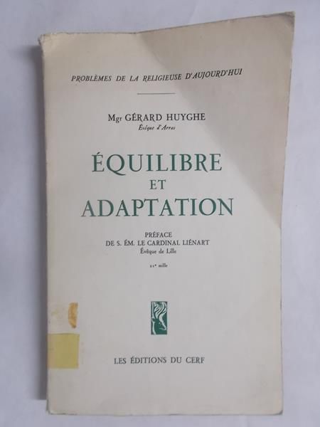 Equilibre et adaptation