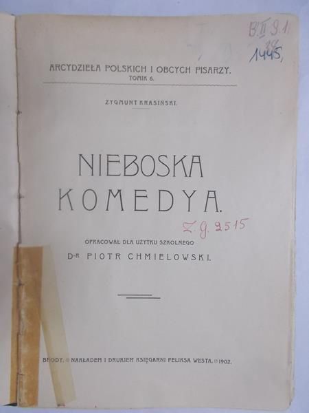 Nieboska komedya, 1902 r.