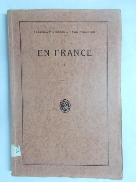 Kielski Boleslaw - En France, 1926 r.
