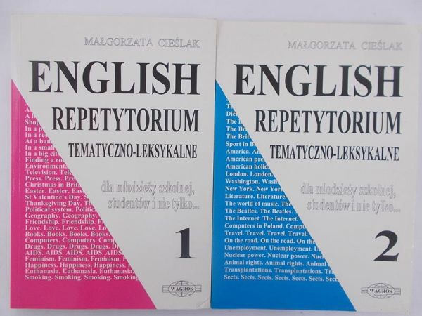 English. Repetytorium tematyczno-leksykalne, Tom I i II
