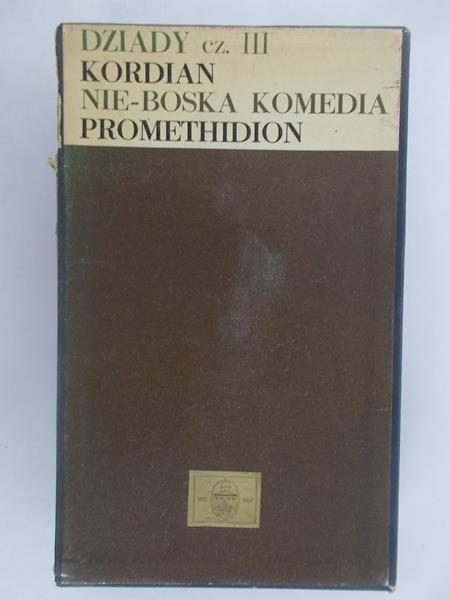 Mickiewicz A., Słowacki J., Krasiński Z., Norwid C.K. - Dziady, Kordian, Nie-Boska komedia, Promethidion, reprint