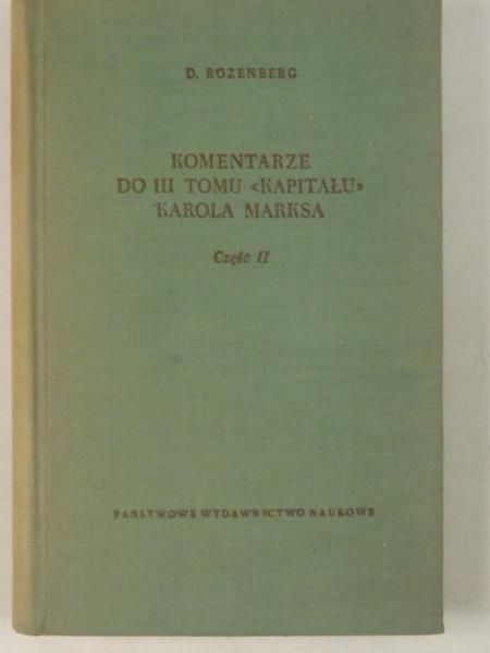Komentarze do III tomu "Kapitału" Karola Marksa, Część II
