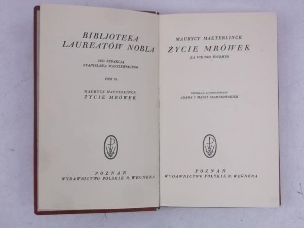 Maeterlinck Maurycy - Życie mrówek, około 1931 r.