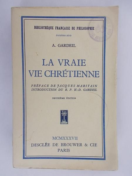 La Vraie vie Chretienne, 1935 r.