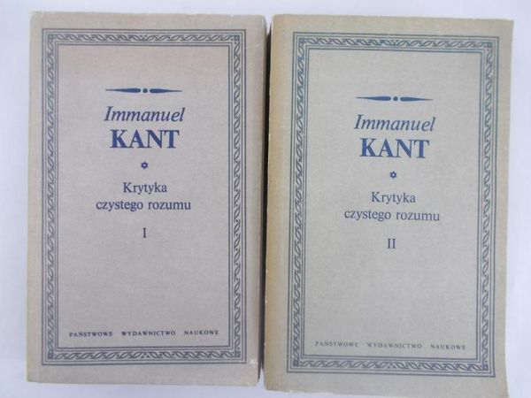 Krytyka czystego rozumu, Tom I-II