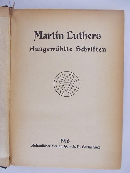   - Ausgewahlte Schriften, 1916