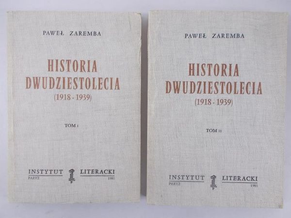 Historia dwudziestolecia (1918-1939), Tom I-II
