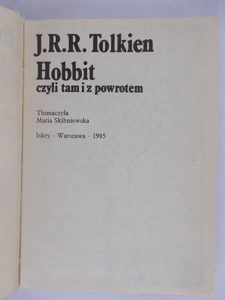 Hobbit czyli tam i z powrotem
