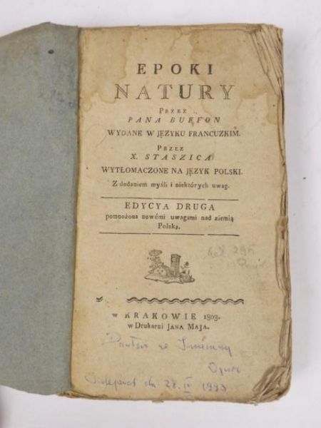 Epoki natury, 1803 r.