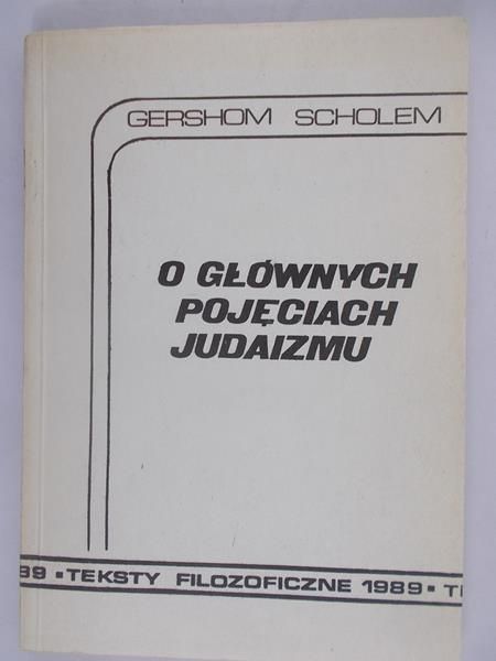 O głównych pojęciach Judaizmu