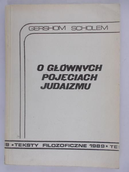 O głównych pojęciach Judaizmu