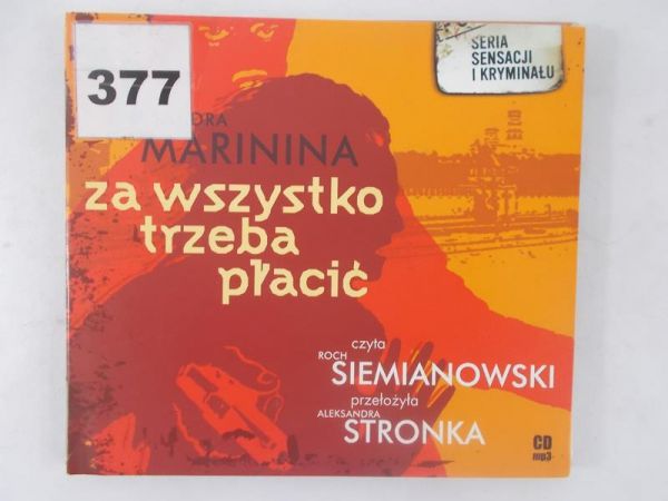 Marinina Aleksandra - Za wszystko trzeba płacić. Płyta CD