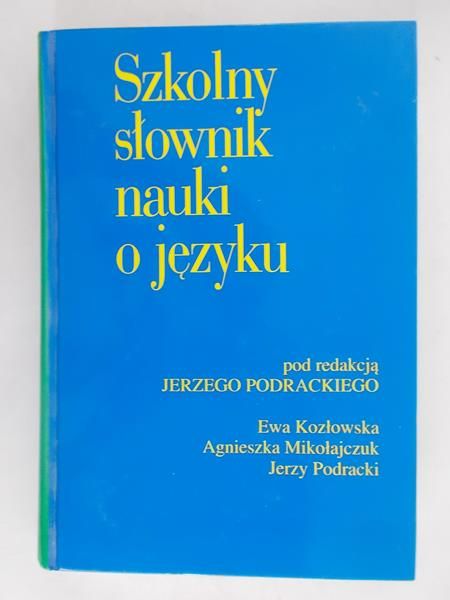 Szkolny słownik nauki o języku