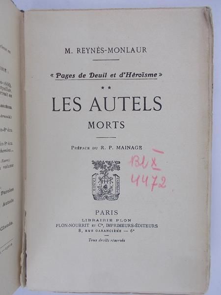 Les Autles. Morts, 1917 r.