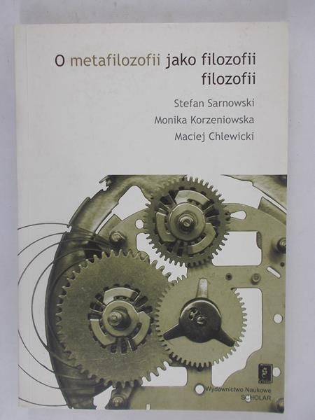O metafilozofii jako filozofii filozofii