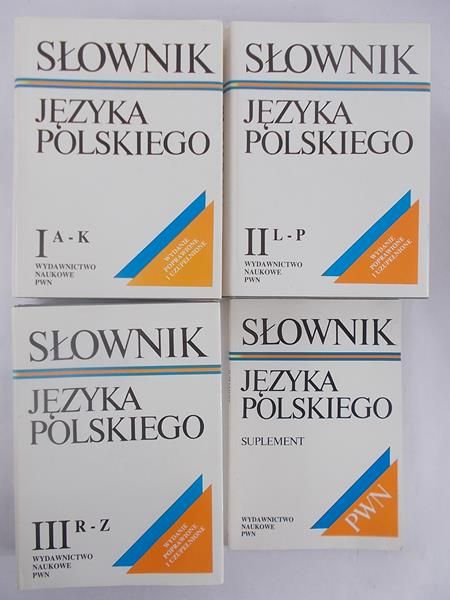 Słownik języka polskiego PWN, Tom I-III + suplement