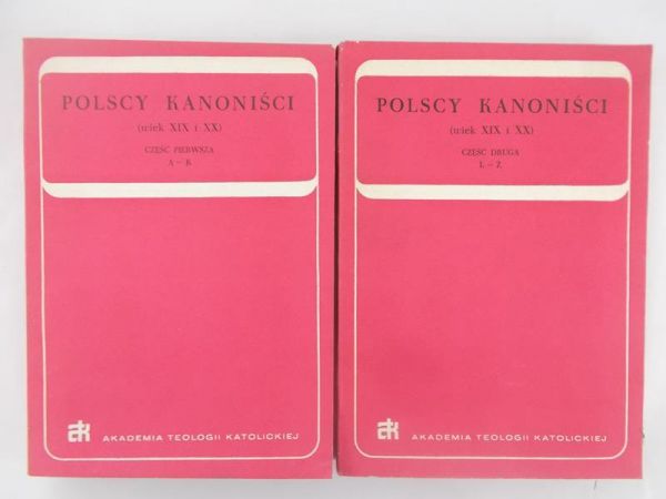 Polscy kanoniści (wiek XIX i XX) Część I i II