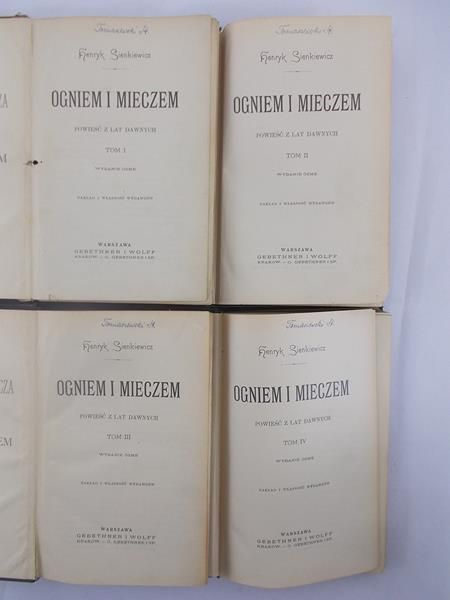 Ogniem i mieczem, t. I-IV, ok. 1901 r.
