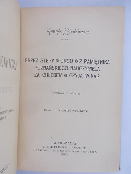 Pisma, tom IV, 1907 r.