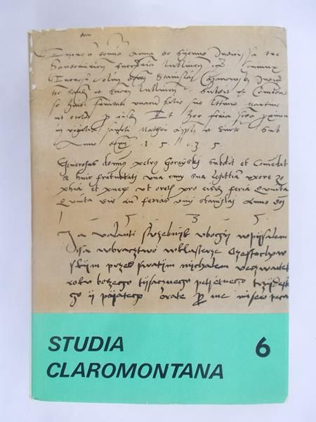 Kosiak Paweł (red.) - Studia Claromontana 6