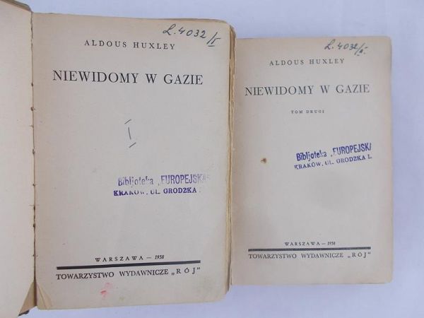 Aldous Huxley - Niewidomy w gazie, tom I-II