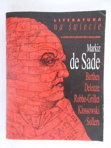 Literatura na świecie nr 10/1994. Markiz de Sade