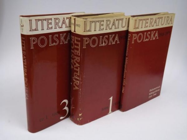 Literatura polska 1918-1975 - dokumentacja bibliograficzna, t. I, III + dokumentacja do tomów I i II