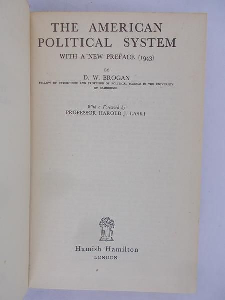 The American political system, ok. 1933 r.
