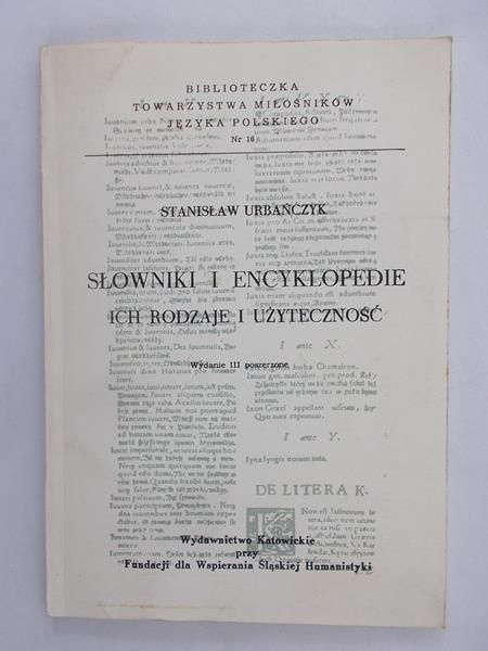 Słowniki i encyklopedie, ich rodzaje i użyteczność