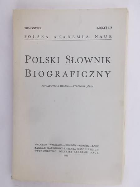 Poniatowska Helena - Polski Słownik Biograficzny Zeszyt 114