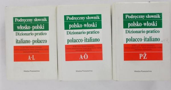 Podręczny słownik polsko-włoski, włosko-polski, Tom I-III