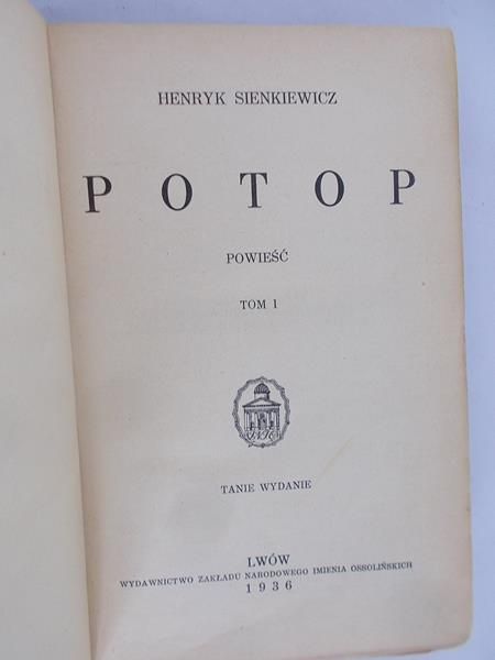 Potop, tom I, 1936 rok