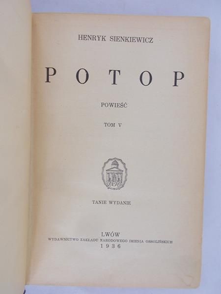 Potop , tom V, 1936 r.