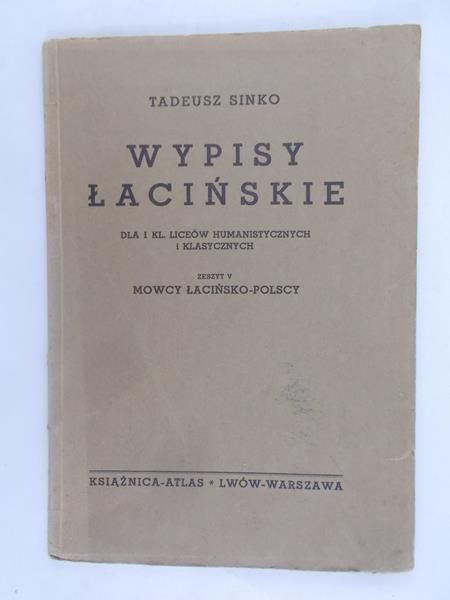 Wypisy łacińskie, 1938 r.