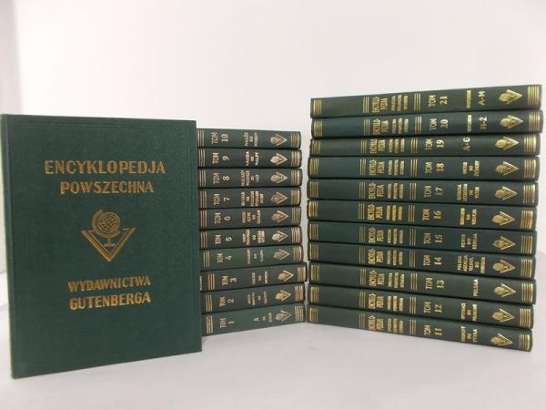 Wielka ilustrowana encyklopedia powszechna Wydawnictwa Gutenberga, 22 tomy, komplet