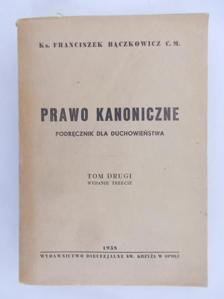 Prawo kanoniczne, tom II