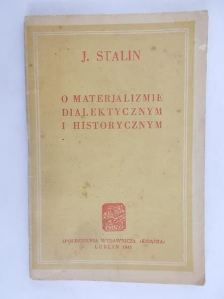 O materializmie dialektycznym i historycznym, 1945 r.