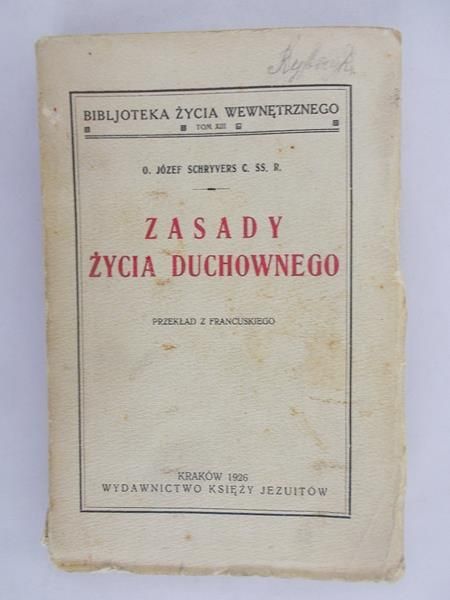 Zasady życia duchownego- 1926 r.